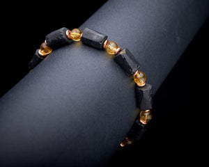 Black Tourmaline Citrine Bracelet