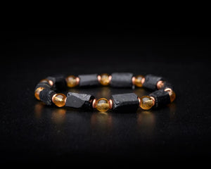 Black Tourmaline Citrine Bracelet