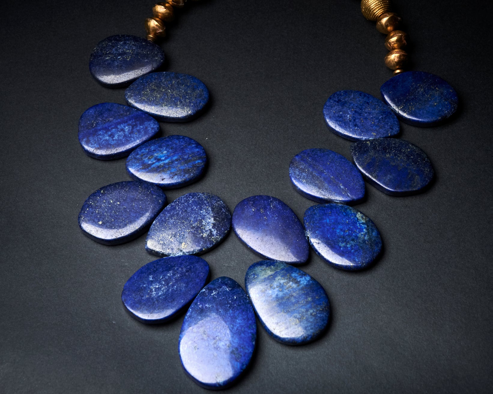 Royal Blue Lapis Lazuli Statement Necklace