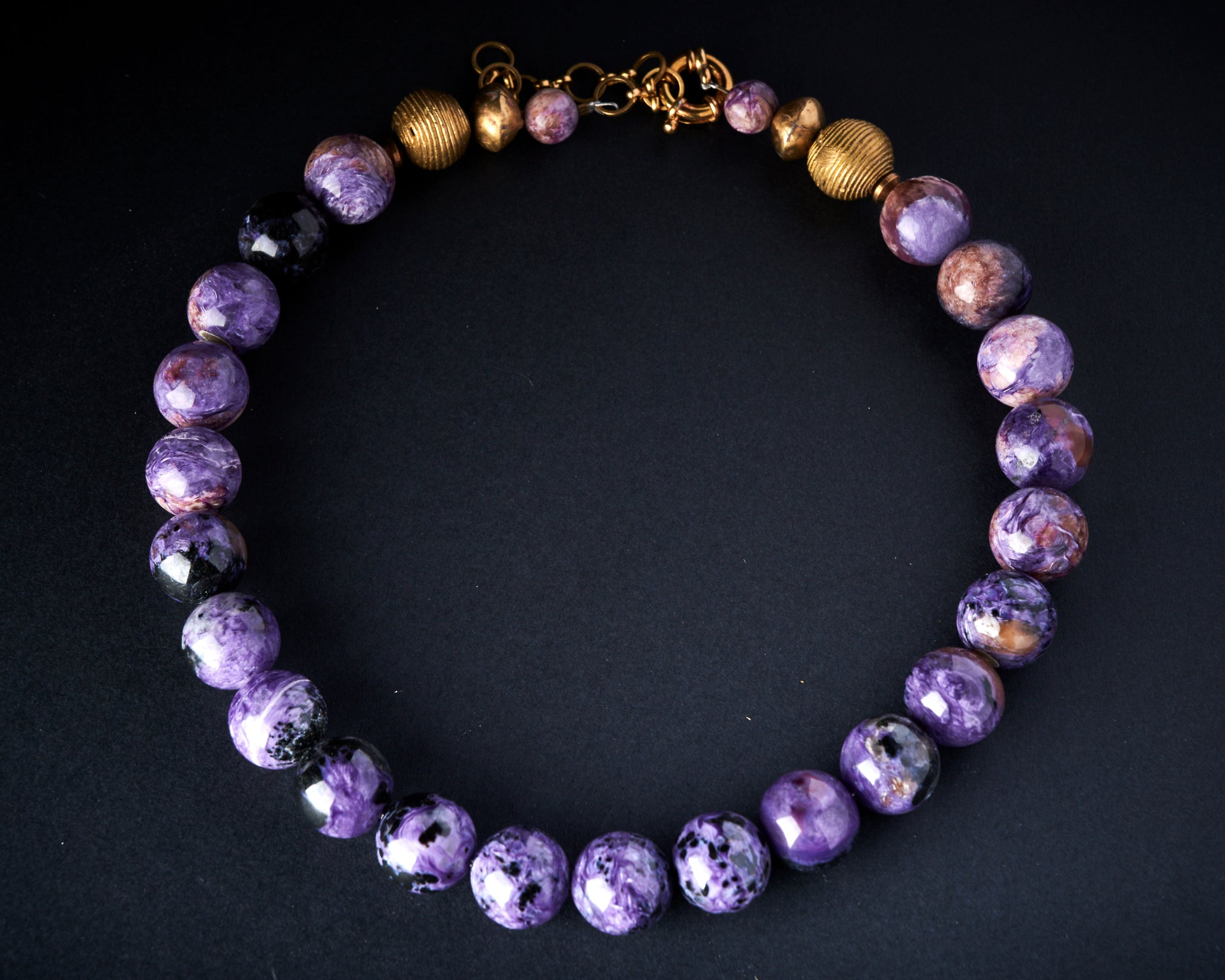 Charoite Statement Necklace