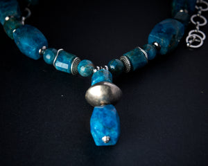 Blue Apatite Necklace