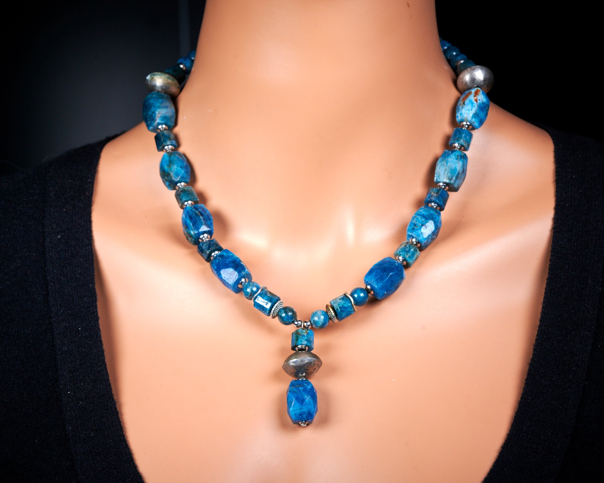 Blue Apatite Necklace