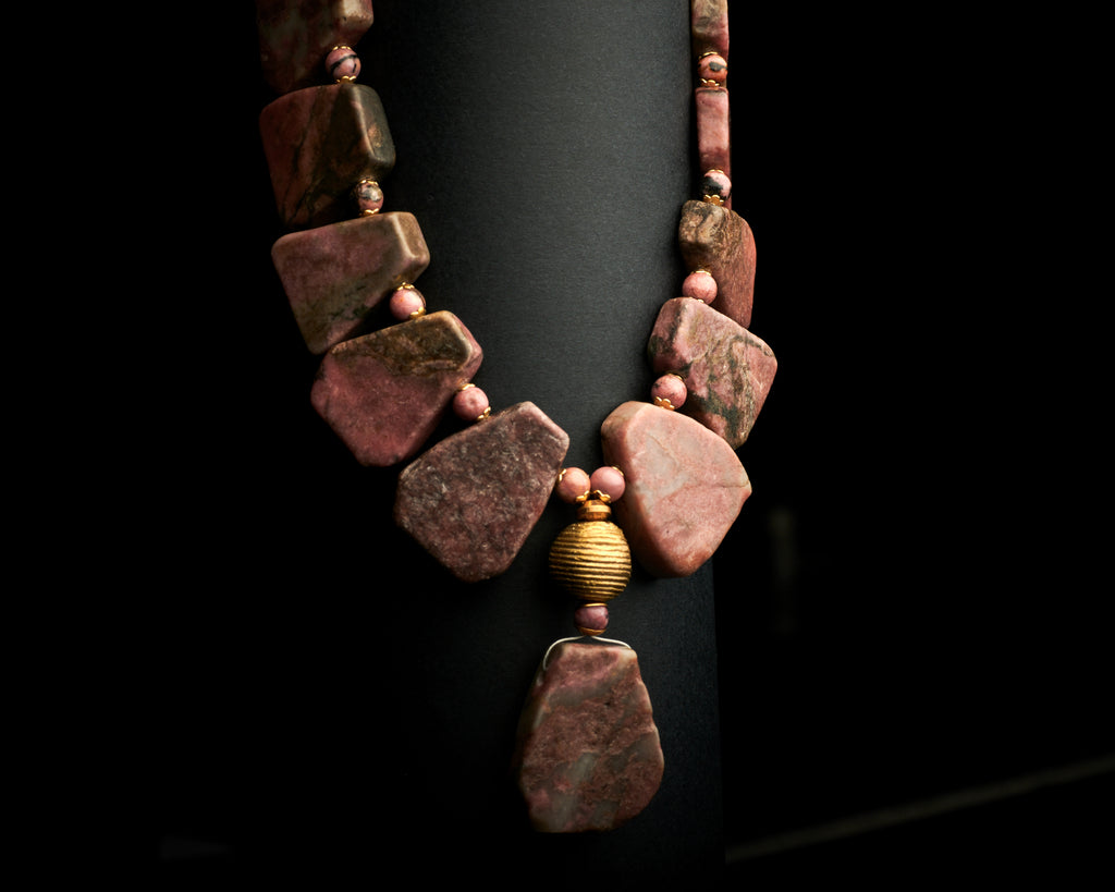 Rhodonite Statement Necklace