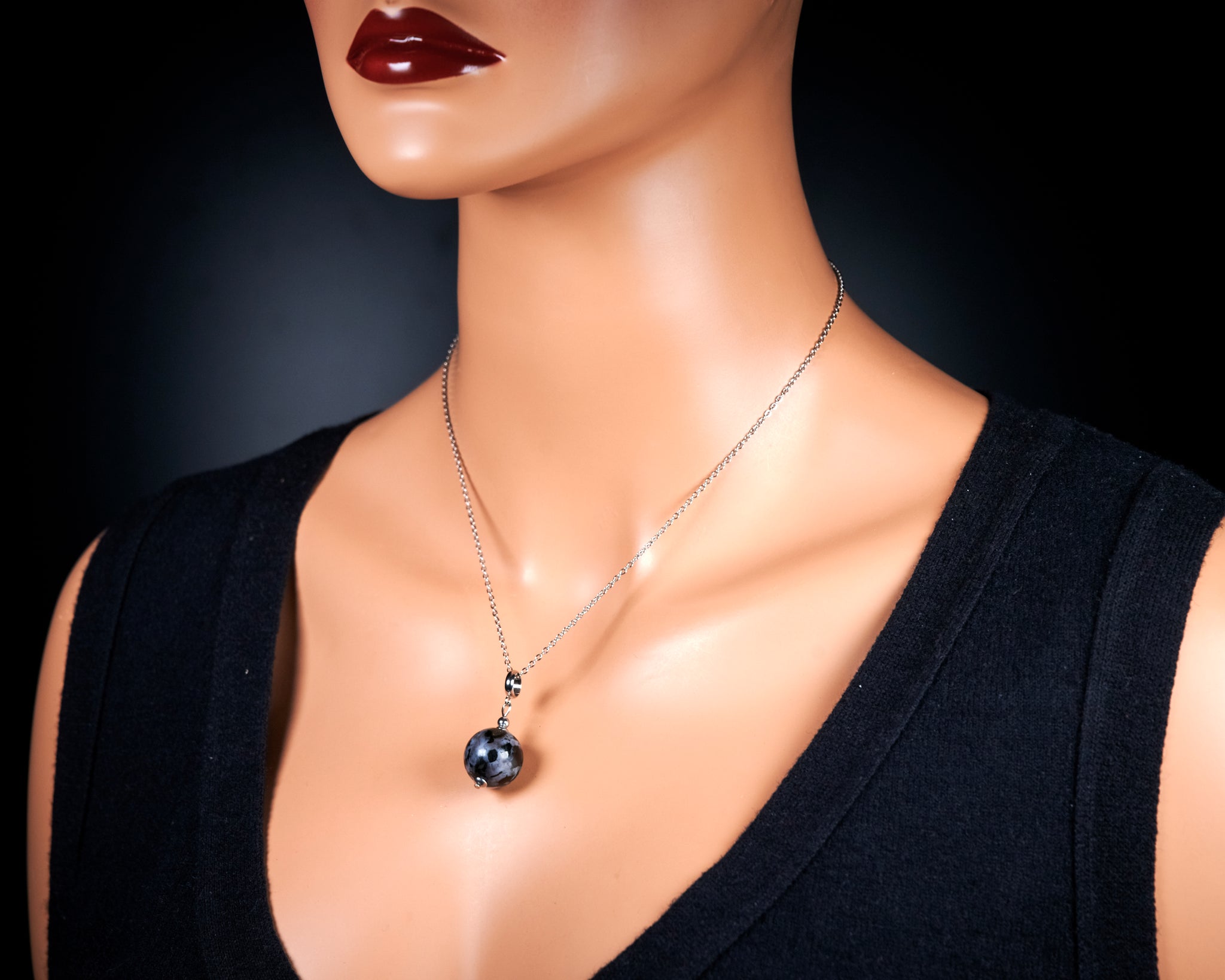 Indigo Gabbro Pendant