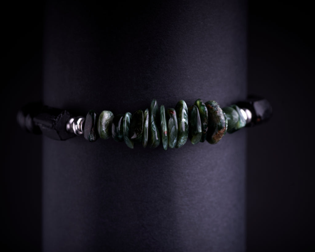 Seraphinite Black Tourmaline Bracelet