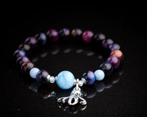 Galaxy Nebula Tiger Eye Aquarium Bracelet